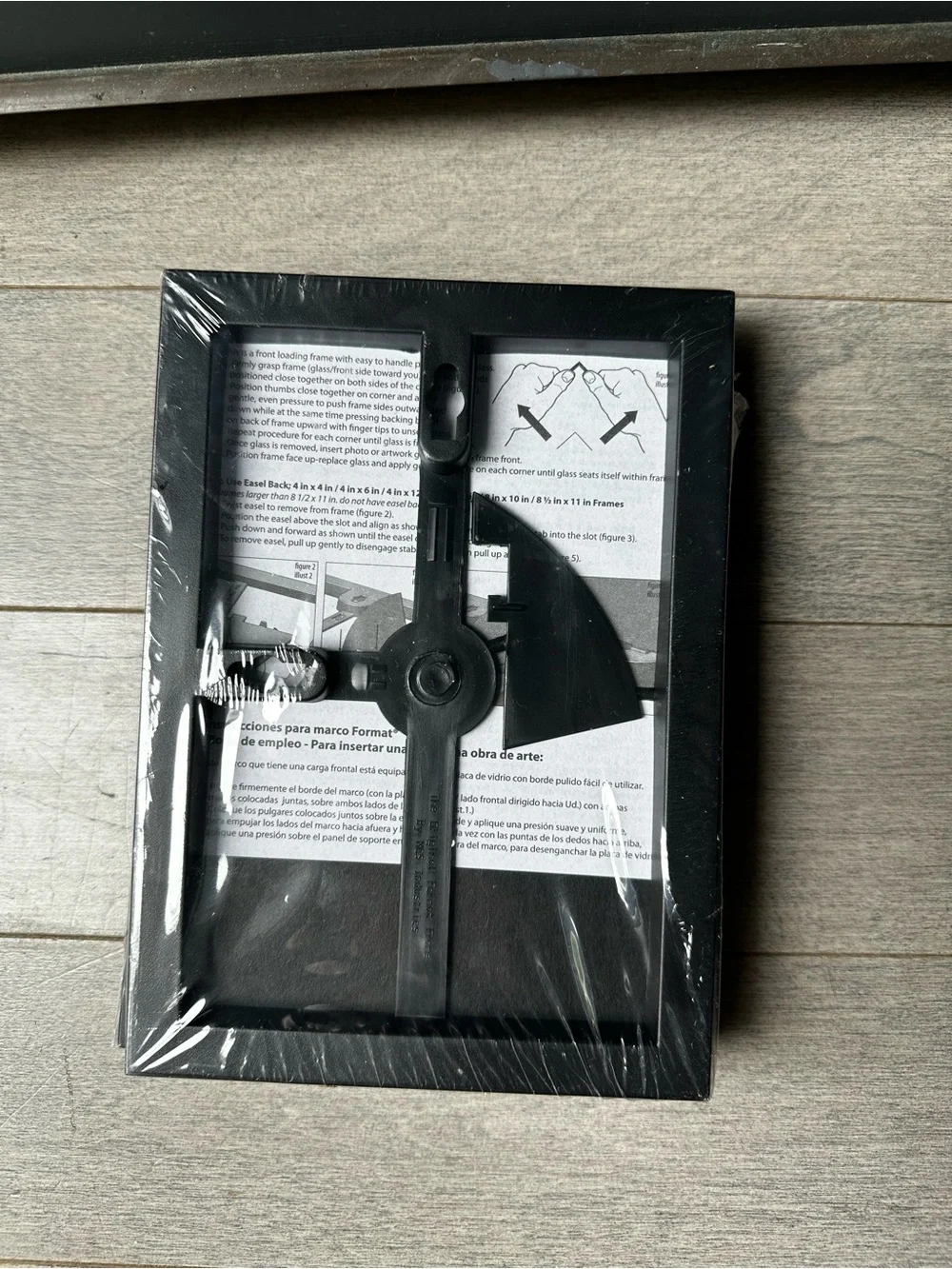 Pack Of 2 Mainstays Front Loading Black Hanging Tabletop 5x7 Picture Frames NEW